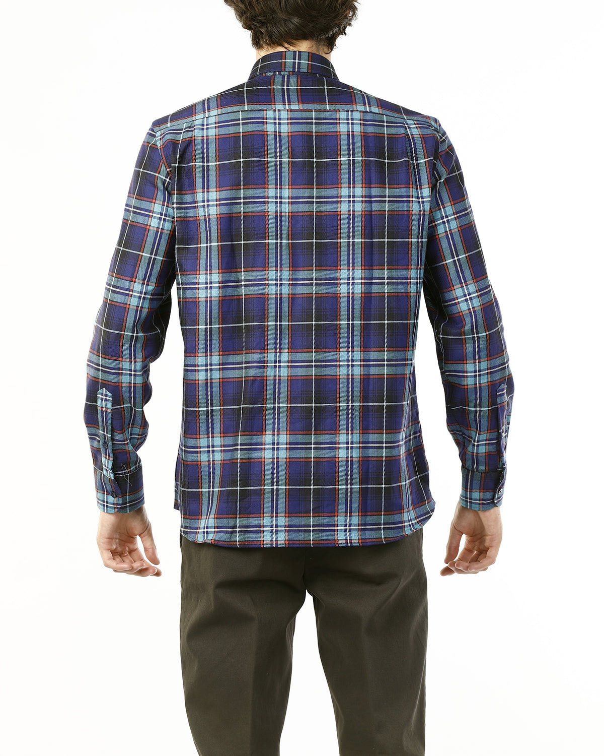 CAMICIA IN FLANELLA SCOZZESE_BLU