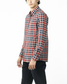 CAMICIA IN FLANELLA SCOZZESE_ROSSO