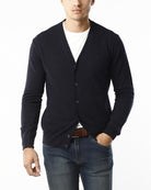 CARDIGAN MAGLIA RASATISSIMA_BLU