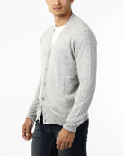 CARDIGAN MAGLIA RASATISSIMA_GRIGIO