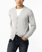 CARDIGAN MAGLIA RASATISSIMA_GRIGIO