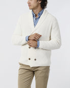 GIACCA DOPPIO PETTO IN MAGLIA_ECRU