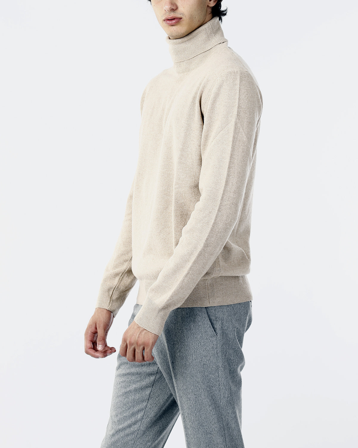 MAGLIONE COLLO CICLISTA_BEIGE