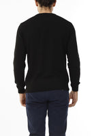 MAGLIONE GIROCOLLO MISTO CASHMERE RASATO_NERO