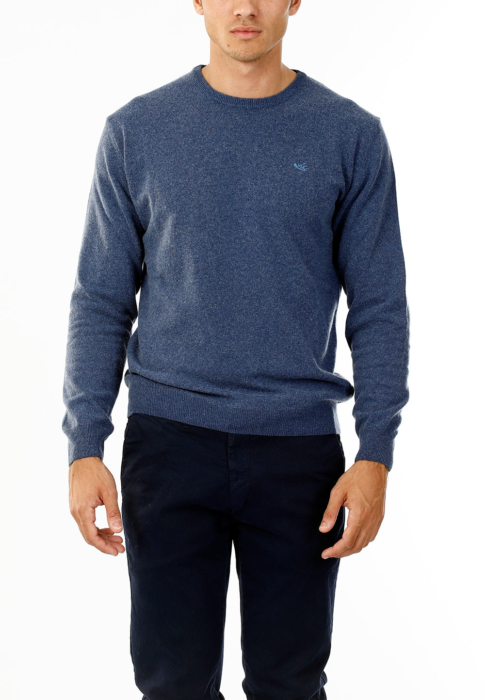 MAGLIONE GIROCOLLO MISTO CASHMERE RASATO_AVION