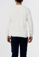 MAGLIONE GIROCOLLO MISTO CASHMERE RASATO_PANNA