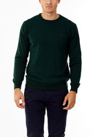 MAGLIONE GIROCOLLO MISTO CASHMERE RASATO_VERDE