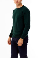 MAGLIONE GIROCOLLO MISTO CASHMERE RASATO_VERDE