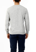 MAGLIONE GIROCOLLO MISTO CASHMERE RASATO_PERLA