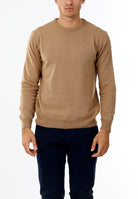 MAGLIONE GIROCOLLO MISTO CASHMERE RASATO_CAMMELLO