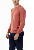 MAGLIONE GIROCOLLO MISTO CASHMERE RASATO_ARAGOSTA