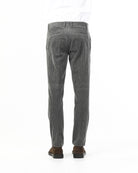 OLD RIVER PANTALONI VELLUTONE TASCA AMERICA SLIM_GRIGIO