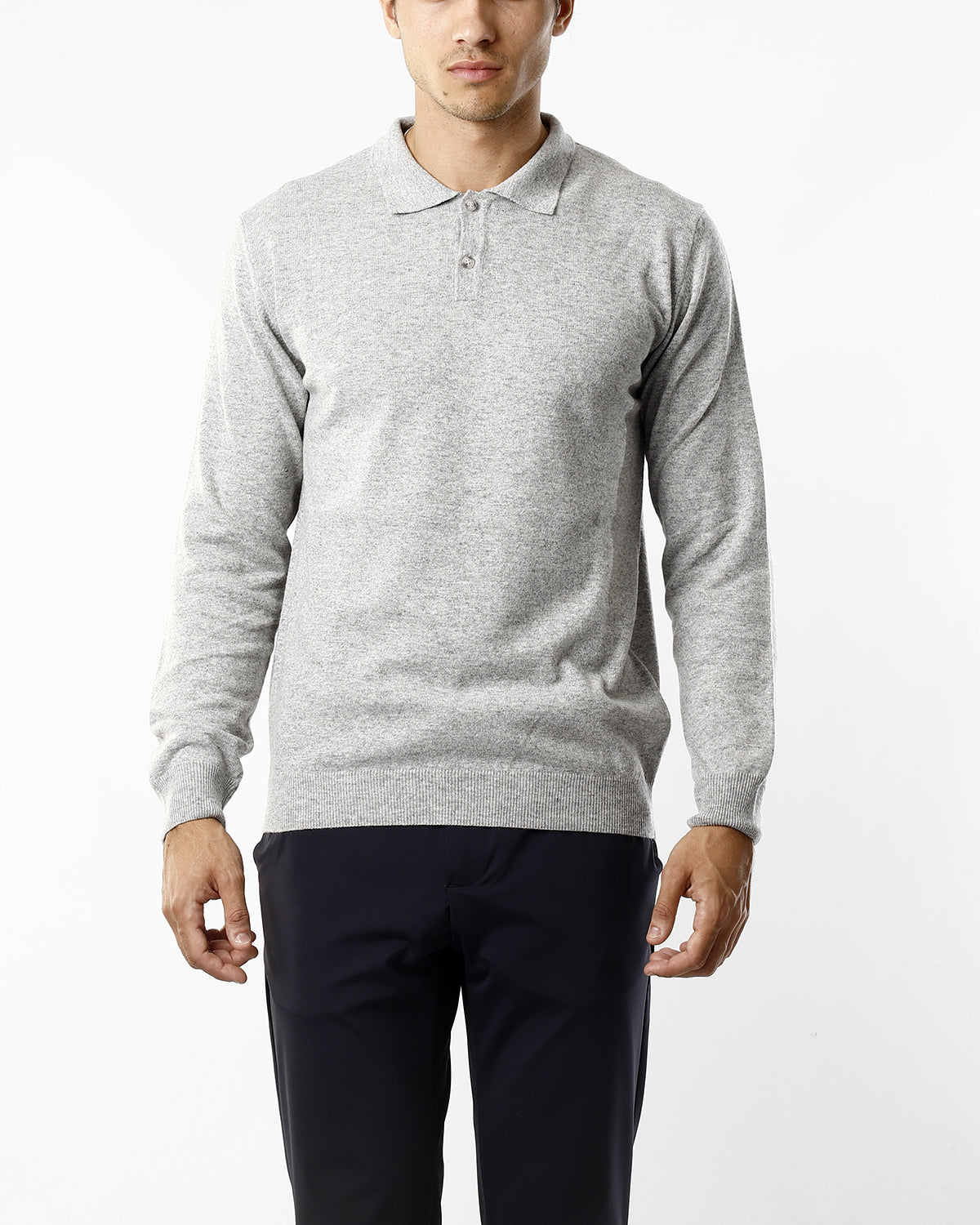 POLO IN MAGLIA_GRIGIO