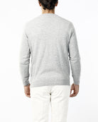 MAGLIONE RASATO SCOLLO V_GRIGIO