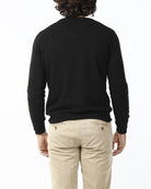 MAGLIONE RASATO SCOLLO V_NERO