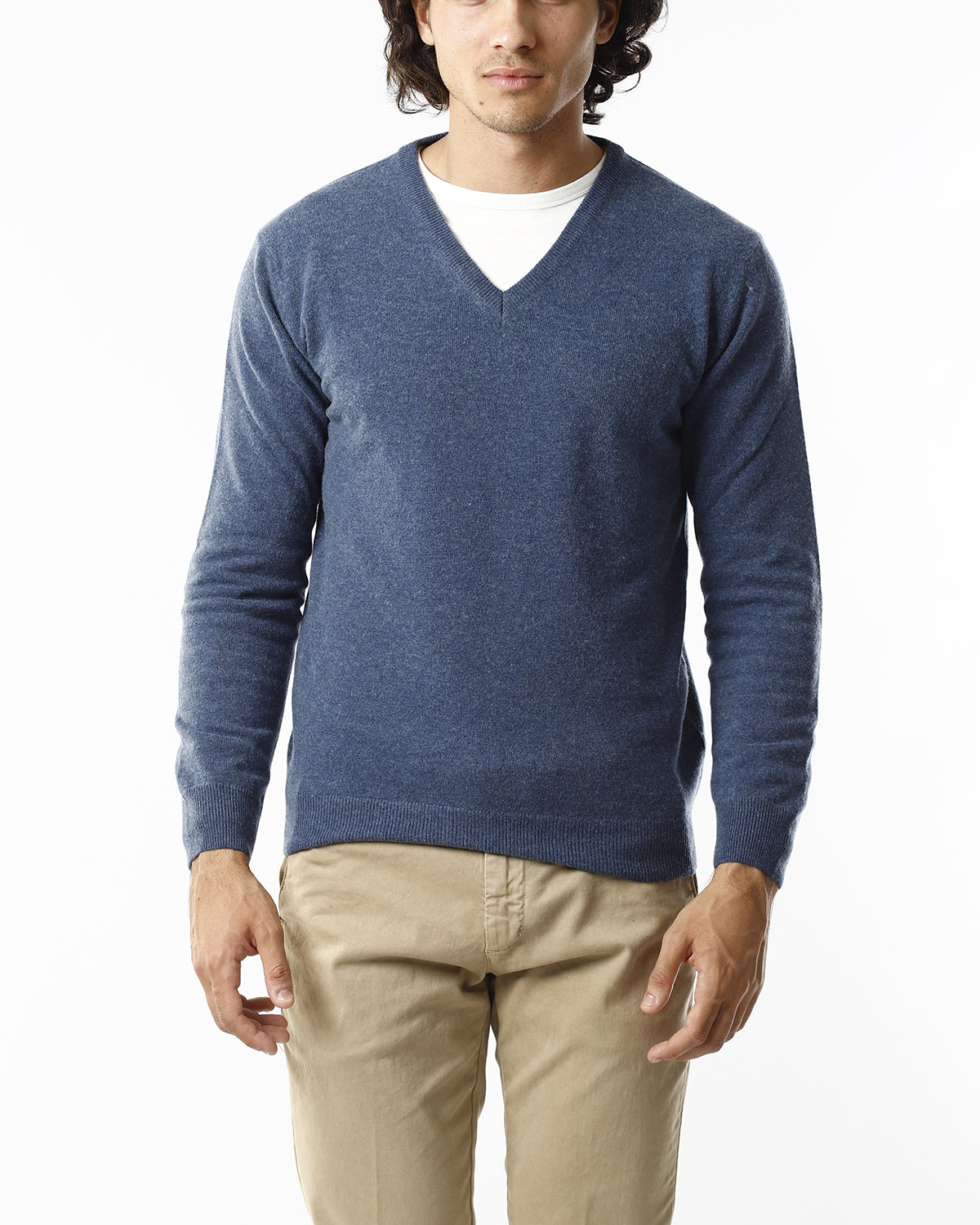 MAGLIONE RASATO SCOLLO V_AVION