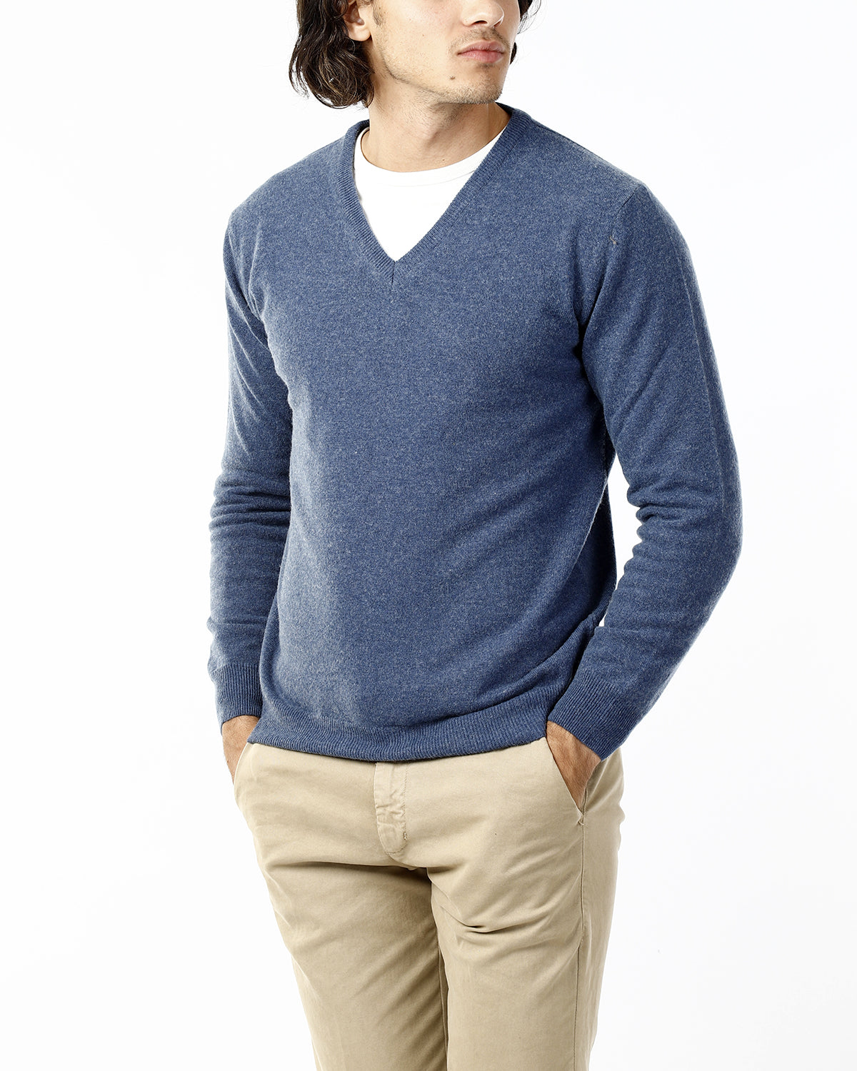 MAGLIONE RASATO SCOLLO V_AVION