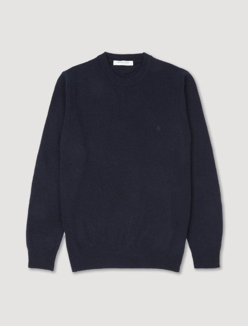 BROOKSFIELD MAGLIONE GIROCOLLO IN PURA LANA_BLU