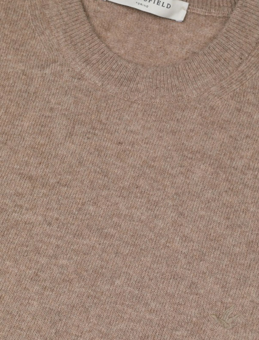 BROOKSFIELD MAGLIONE GIROCOLLO IN PURA LANA_AVENA