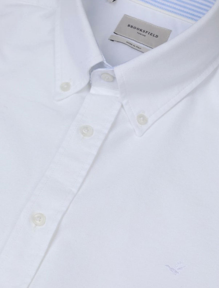 BROOKSFIELD CAMICIA CLUB BD REGULAR FIT_BIANCO