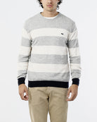 OLD RIVER MAGLIONE GIROCOLLO CON RIGA IN CONTRASTO_BLU