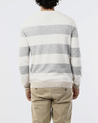 OLD RIVER MAGLIONE GIROCOLLO CON RIGA IN CONTRASTO_BEIGE