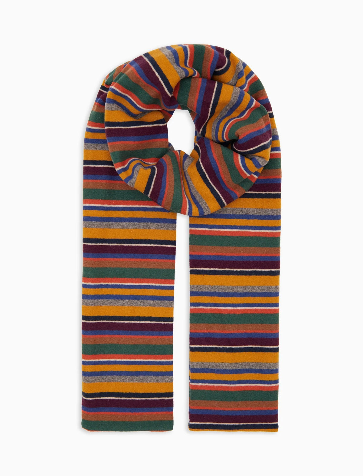 GALLO_AP514452_SCIARPONE TAGLIO VIVO PILE RIGHE MULTICOLOR