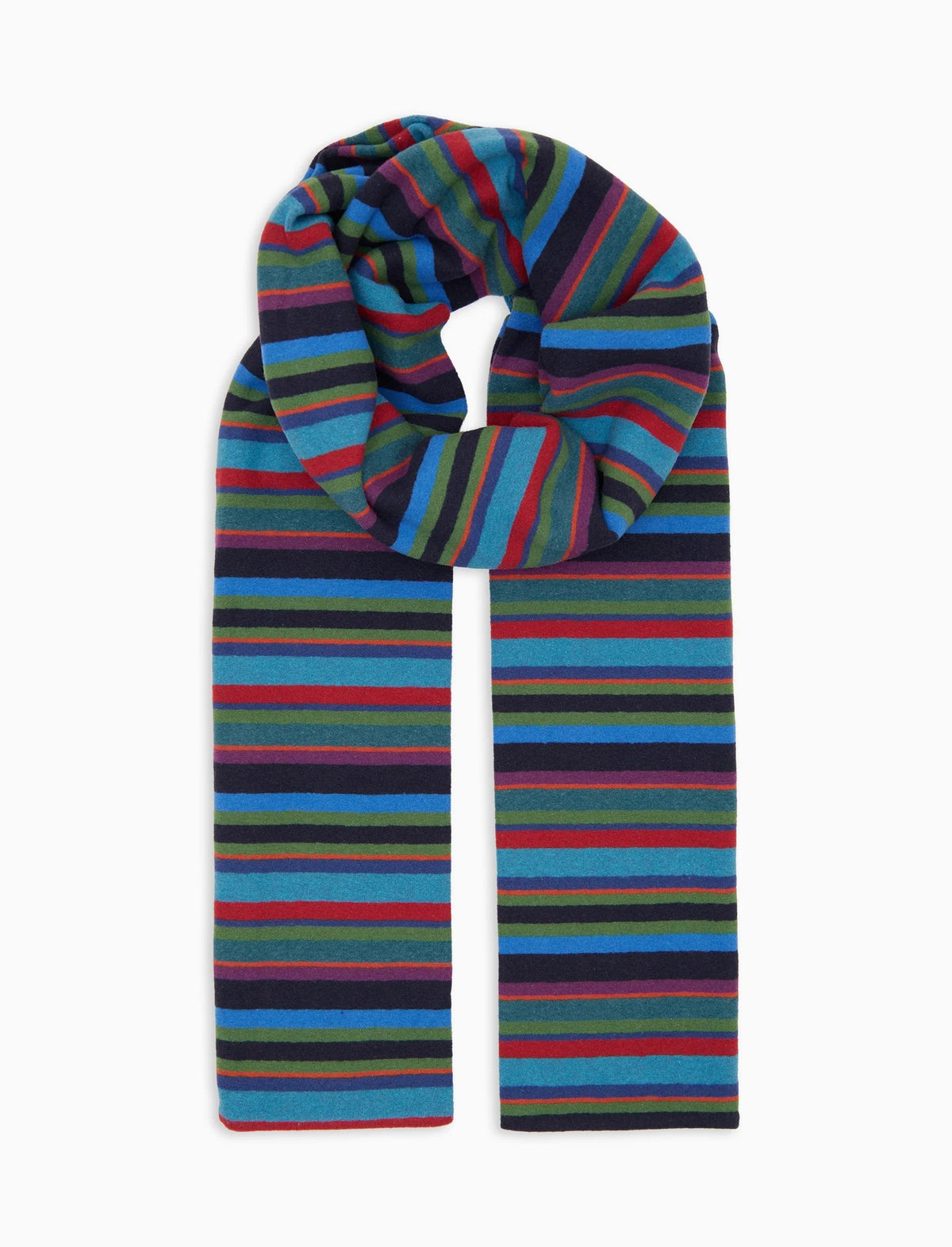 GALLO_AP514452_SCIARPONE TAGLIO VIVO PILE RIGHE MULTICOLOR