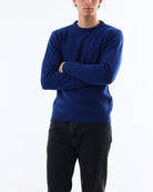MAGLIA GIROCOLLO LAMBSWOOL_BLU