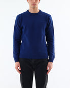 MAGLIA GIROCOLLO LAMBSWOOL_BLU