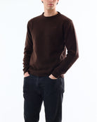 MAGLIA GIROCOLLO LAMBSWOOL_MORO