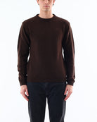 MAGLIA GIROCOLLO LAMBSWOOL_MORO