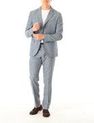 OLDRIVER_ABITO DUE PEZZI REGULAR_CELESTE