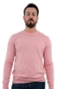 MAGLIONE GIROCOLLO IN COTONE ROSA