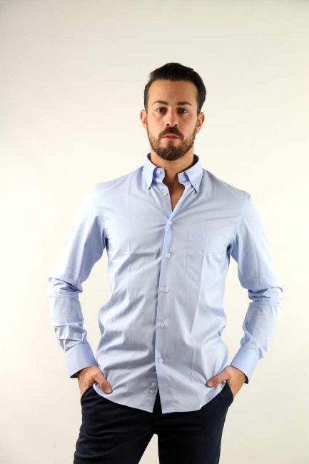 CAMICIA DANUBIO AZZURRA