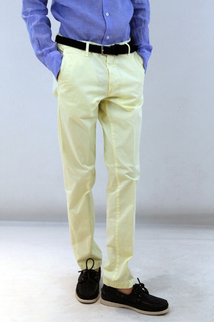 PANTALONI LUCAS GIALLO CHIARO