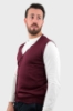 GILET CON BOTTONI MARTIN BORDEAUX