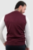 GILET CON BOTTONI MARTIN BORDEAUX