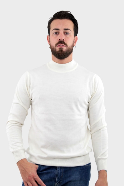 MAGLIONE DOLCEVITA ALVIN BIANCO PANNA