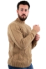 MAGLIONE LUPETTO A TRECCE JAMES BEIGE