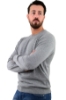 MAGLIONE GIROCOLLO FASHION OLD GRIGIO 