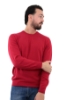 MAGLIONE GIROCOLLO FASHION OLD ROSSO