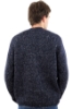 CARDIGAN A 5 BOTTONI MELANGE BLU