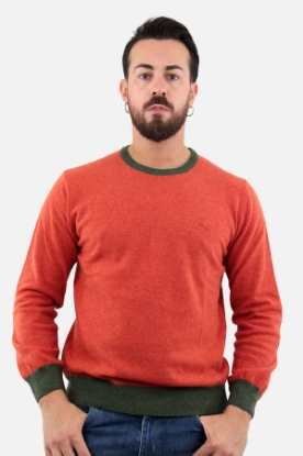 MAGLIONE ARANCIONE CON TOPPE 