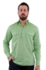 OL POLO CAMICIA DI LINO VERDE