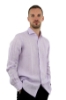 CAMICIA DI LINO CON COLLO CLASSICO GLICINE