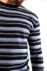 MAGLIONE GLAUCO A RIGHE BLU