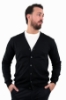 CARDIGAN MAGLIA RASATA NERO