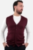 GILET CON BOTTONI MARTIN BORDEAUX