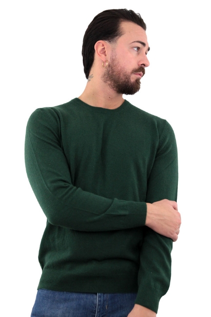 MAGLIONE GIROCOLLO FASHION OLD VERDE